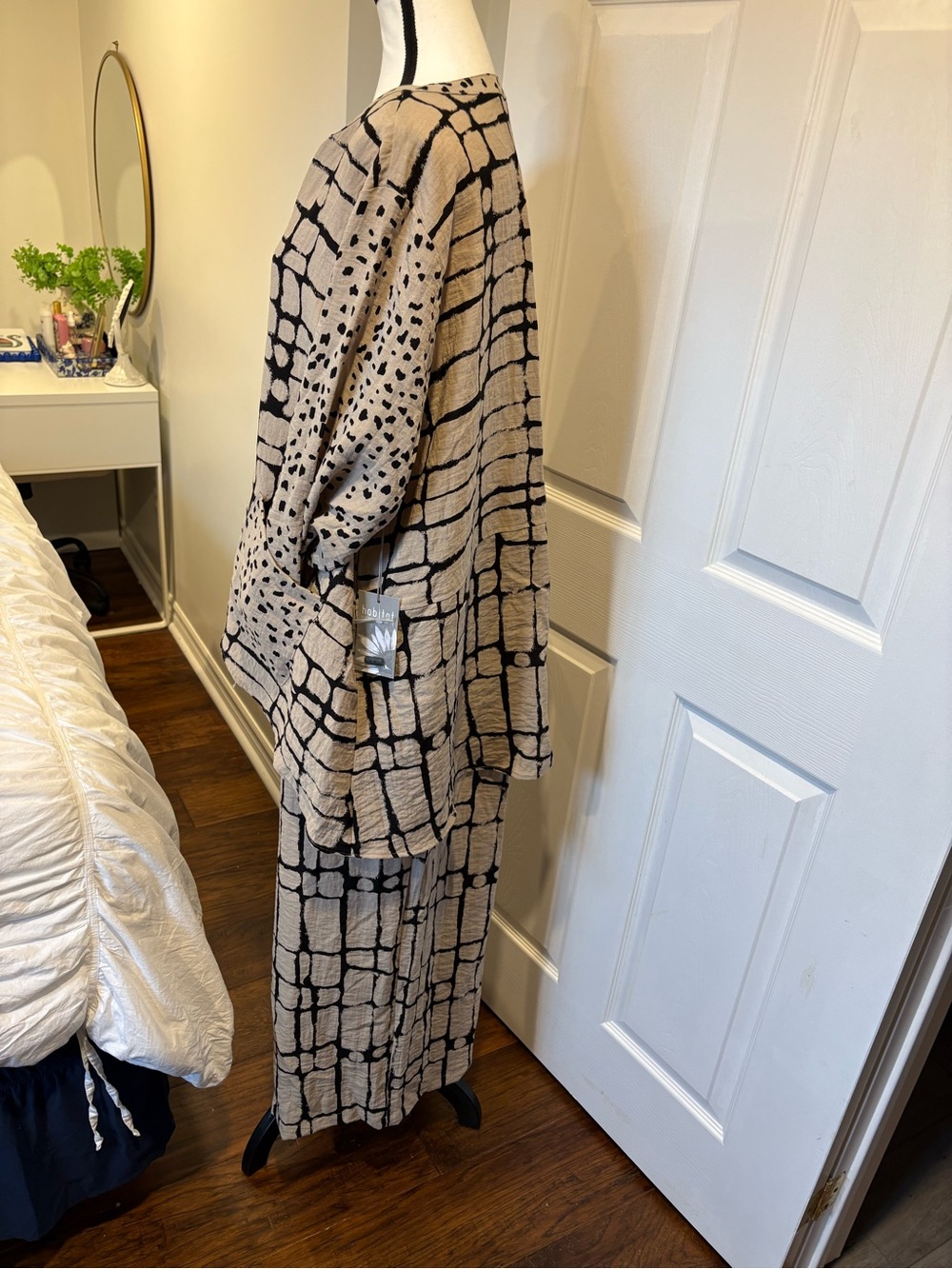 Habitat Stone Confetti 2 Piece Tunic Pant Set NWT XXL - Picture 3 of 14